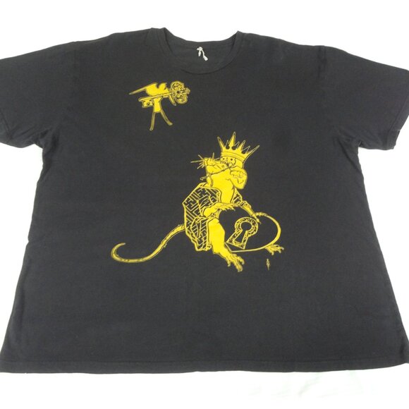 PAINFUL PLEASURES TATTOO SUPPLY RAT KING - BLACK XL T-SHIRT L222 (HOLES C PICS) - Picture 4 of 13